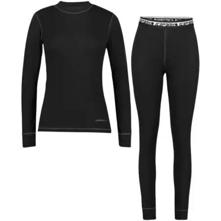 Ensemble thermique Icepeak Iveye pour femmes 2026 Noir - Taille M