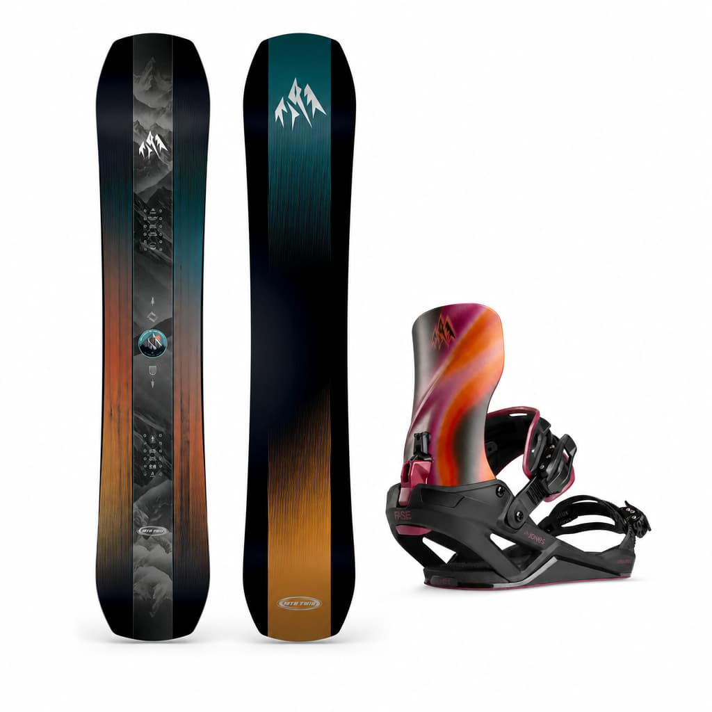 SET | Jones Men’s Mountain Twin 2027 + Jones Mercury FASE® 2027 - Borealis Black Pink